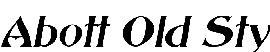 Abott Old Style Italic Yazı tipi ücretsiz indir